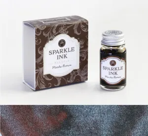 Japan Teranishi Kagaku Guitar MOCHA BROWN SPARKLE Ink Fountain Pen Ink Dip Pen Ink Painting Ink Writing Ink, Glitter Ink Sparkle Ink | 12mL