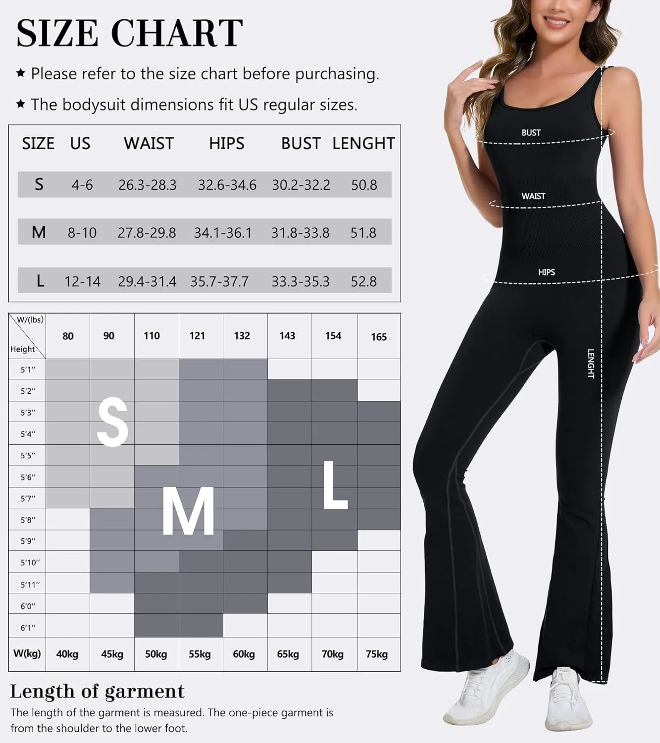 Jumpsuits for Women One Piece Workout Tummy Control Square Neck Sleeveless Flare Backless Outfits