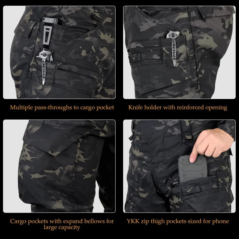 KRYDEX K4 Combat Pants with Knee Pads Ripstop Como Cargo Pants for Men
