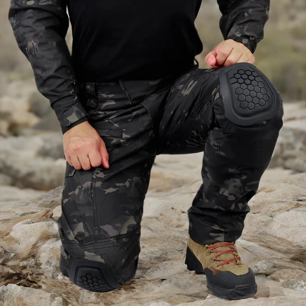 KRYDEX K4 Combat Pants with Knee Pads Ripstop Como Cargo Pants for Men