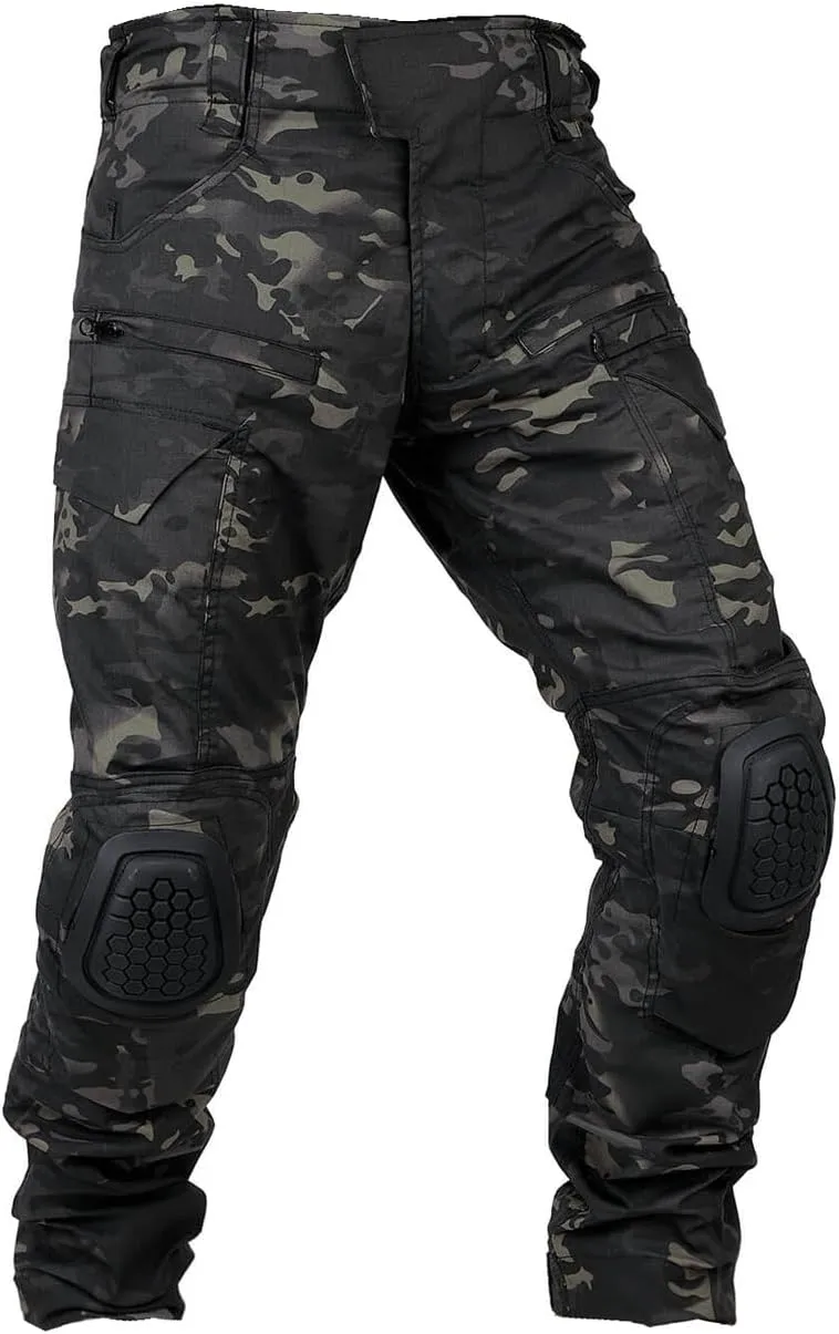 KRYDEX K4 Combat Pants with Knee Pads Ripstop Como Cargo Pants for Men