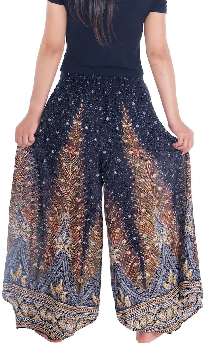 Lannaclothesdesign Palazzo Pants for Women Wide Leg Boho Harem Yoga Pants S M L XL Sizes