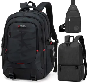 Laptop Backpack,Business Travel Anti Theft Slim Durable Laptops Backpack,Water Resistant College Computer Bag (Camouflage black)