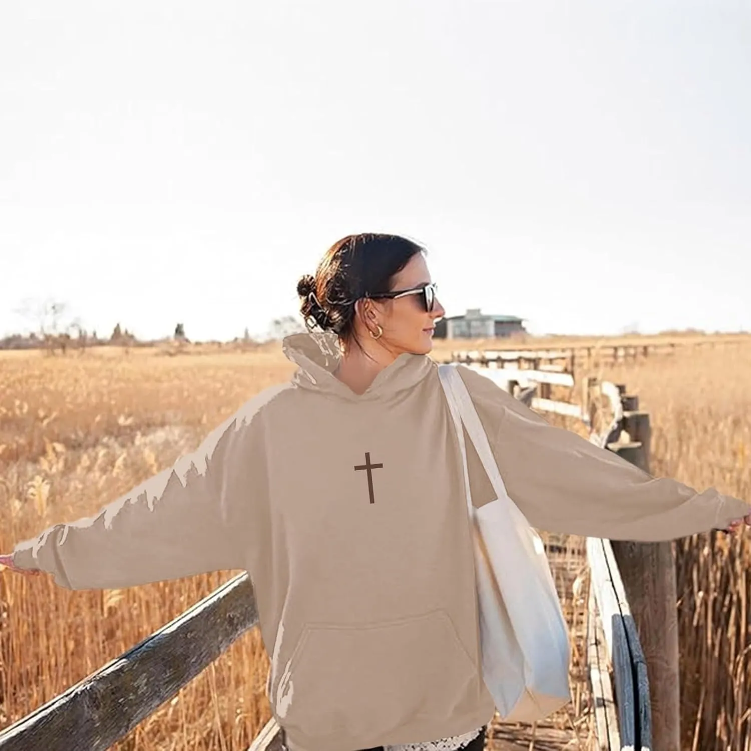 Let All That You Do Be Done in Love Hoodie for Women Christian Faith Sweatshirt Bible Verse Religious Pullover Tops