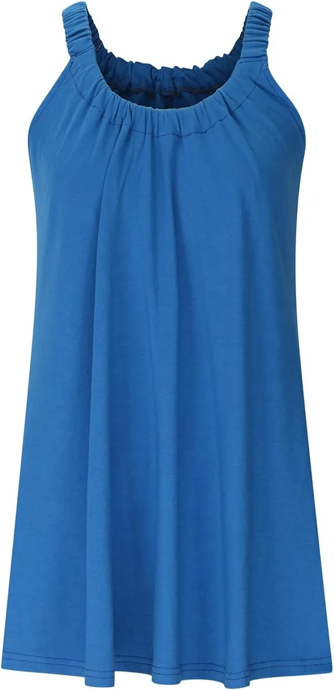 LRMQS Womens Summer Dresses Casual 2025 Vacation Beach Cover ups Sundresses Hawaiian Spring Tank Short Dress Resort Wear