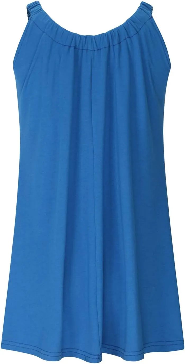 LRMQS Womens Summer Dresses Casual 2025 Vacation Beach Cover ups Sundresses Hawaiian Spring Tank Short Dress Resort Wear