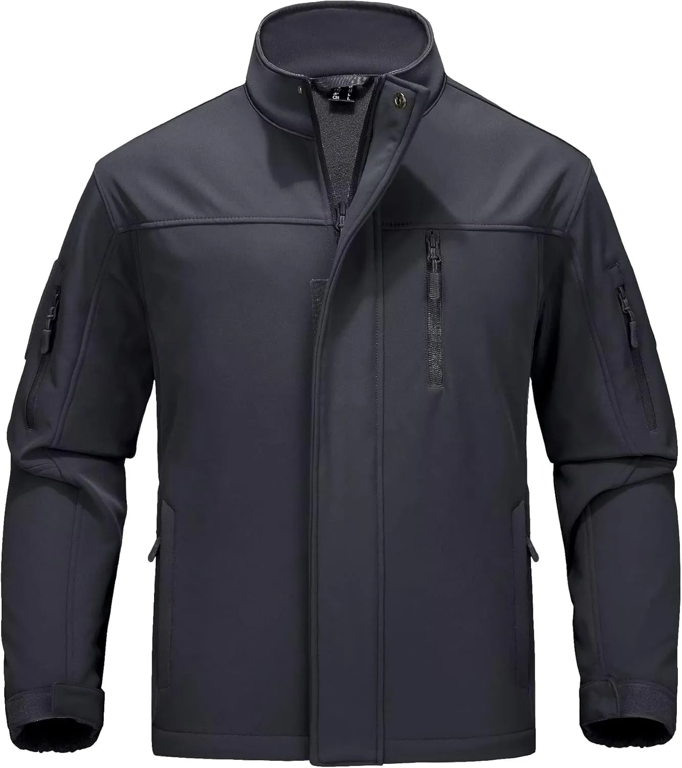 MAGCOMSEN Men's Tactical Jacket Water Resistant 6 Pockets Softshell Fleece Lining Hiking Winter Jacket Windbreaker Outwear
