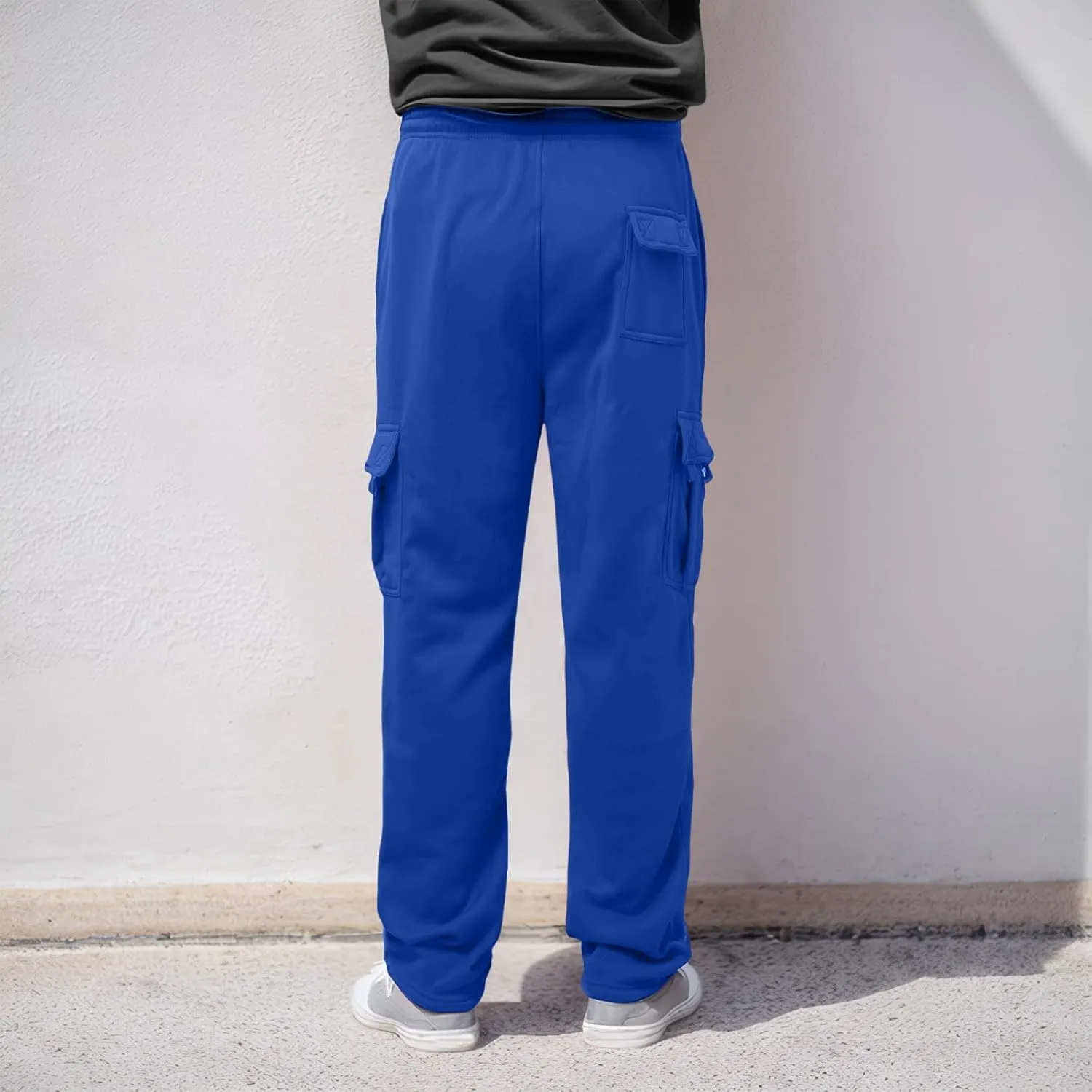 Male Fashion Fitness Trousers Loose Fit Hiking Joggers Outdoor Wearing Pants with Pockets Overalls Sweatpants