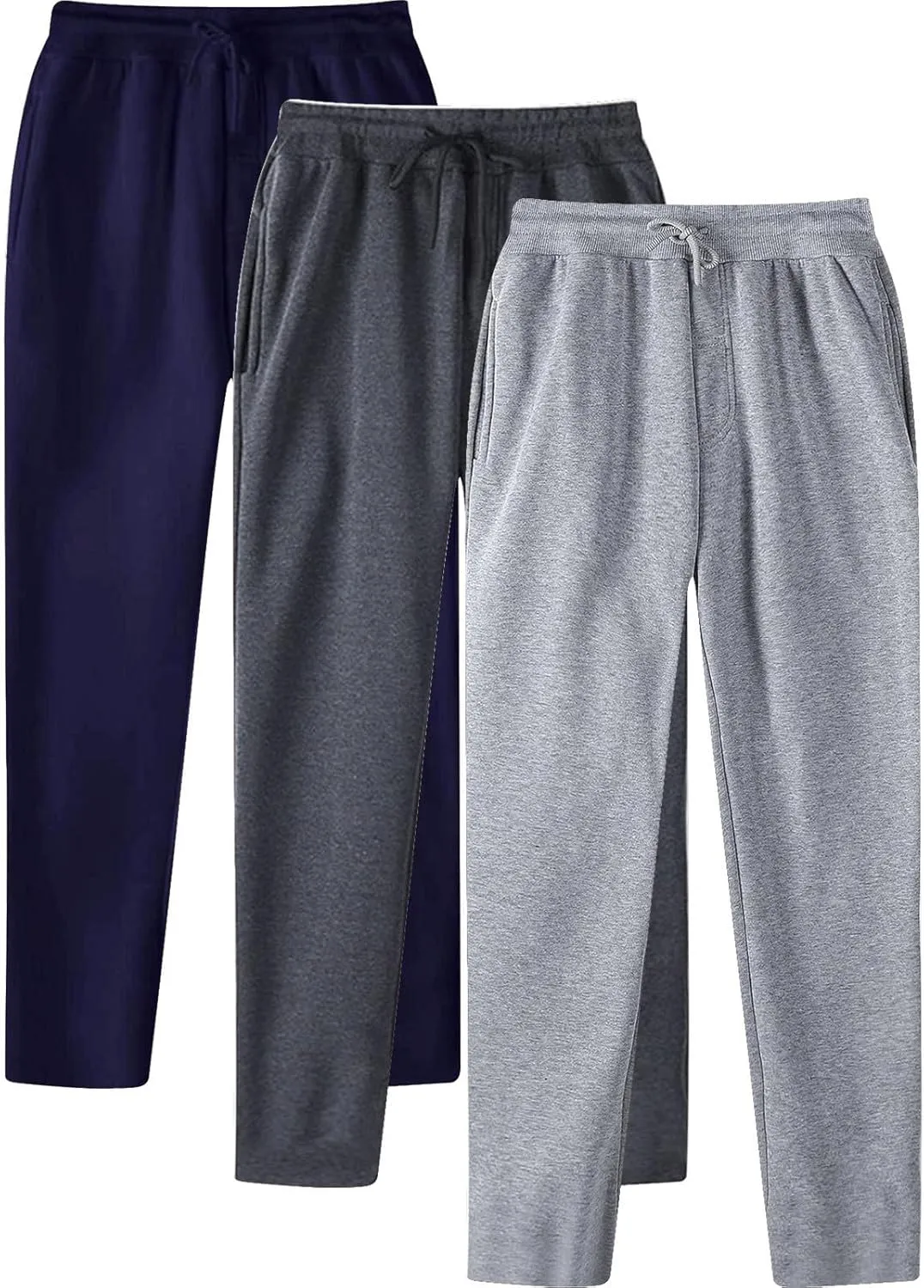 Male Hip Hop Pants Casual Solid Color Track Cuff Lace Up Workout Pants with Pocket Men S Pants with Elastic