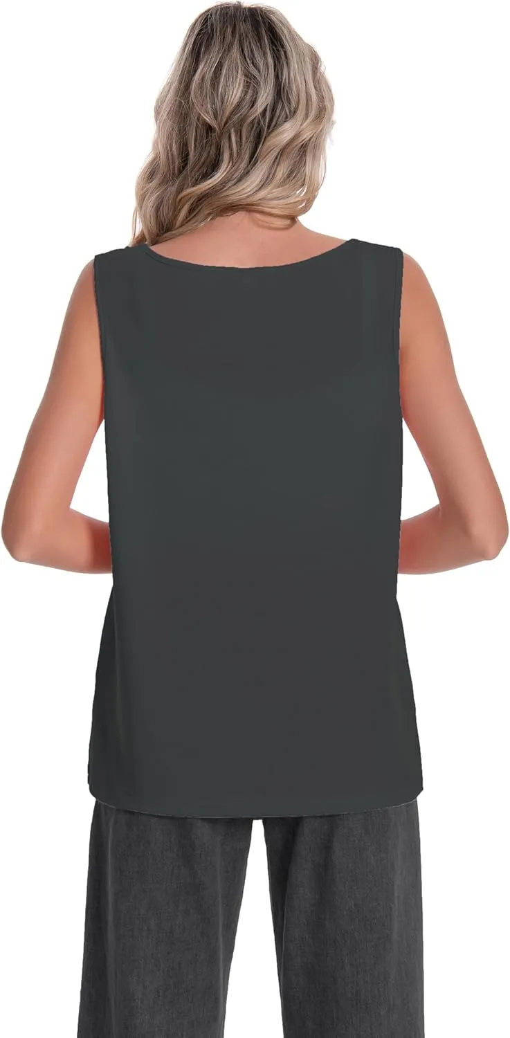 Mastectomy Top Tank with Drain Pockets Post Surgery Recovery Must Haves Clothing Comfy Sleeveless Shirts