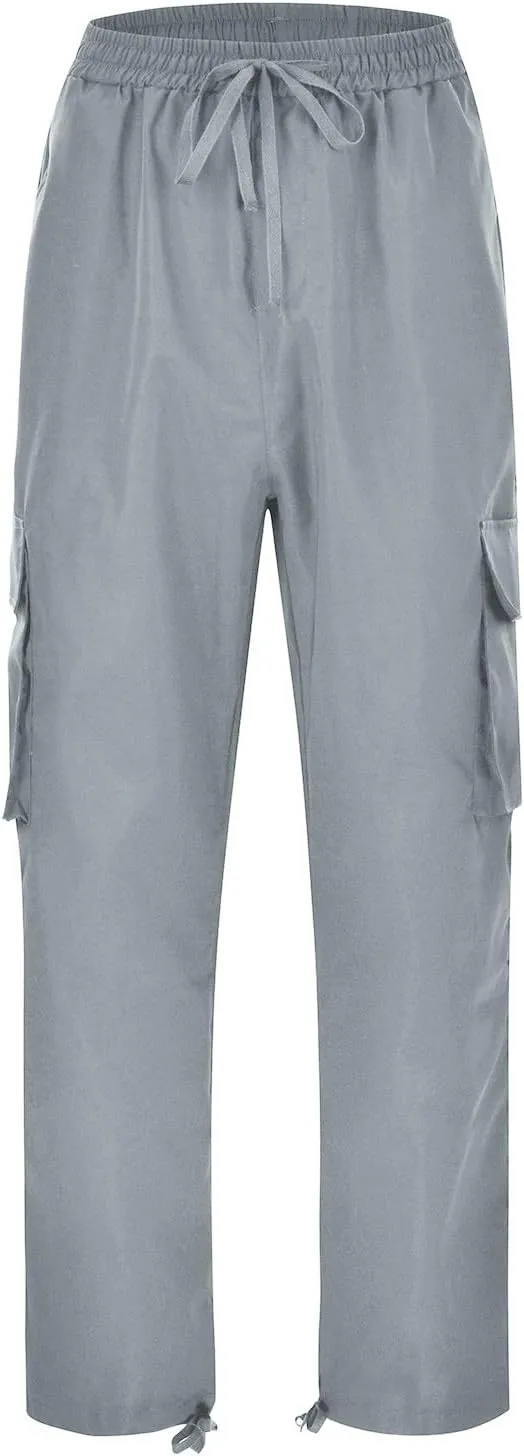 Men's 2023 Autumn Loose Fit Straight Cargo Pants Hiking Outdoor Recreation Pants Joggers Workwear Pants for Men