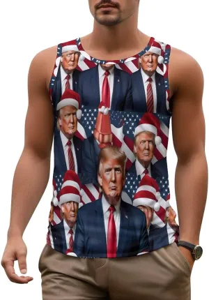 Men's Athletic Tank Trump Casual Sleeveless Workout Shirts Top Slimming Body Shaper Vest Sports Undershirt