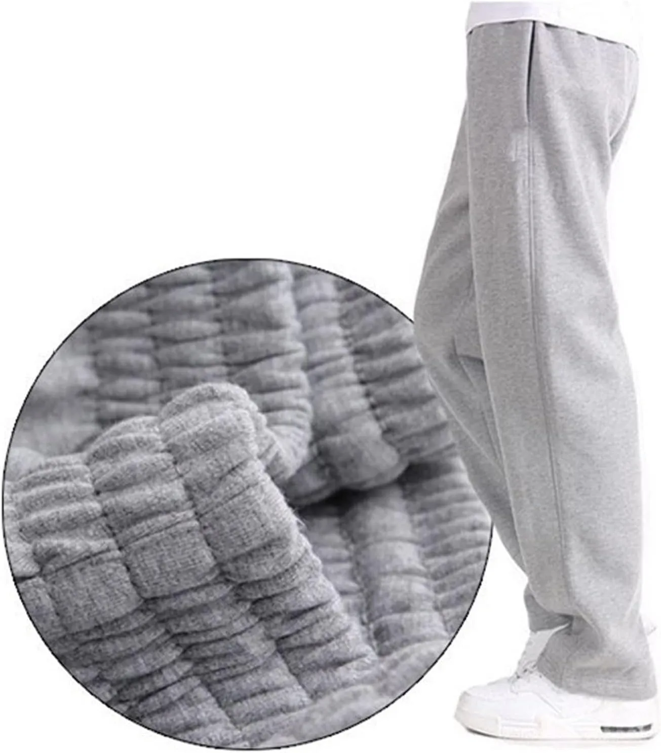 Mens Casual Joggers Pants, Cotton Loose Drawstring Chino Cargo Pants Hiking Outdoor Twill Track Jogging Sweatpants Pants
