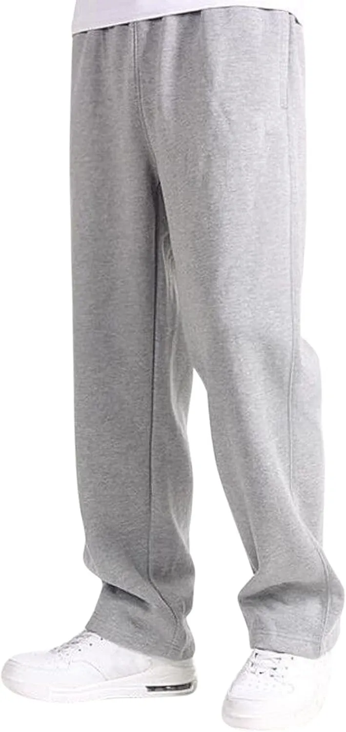Mens Casual Joggers Pants, Cotton Loose Drawstring Chino Cargo Pants Hiking Outdoor Twill Track Jogging Sweatpants Pants