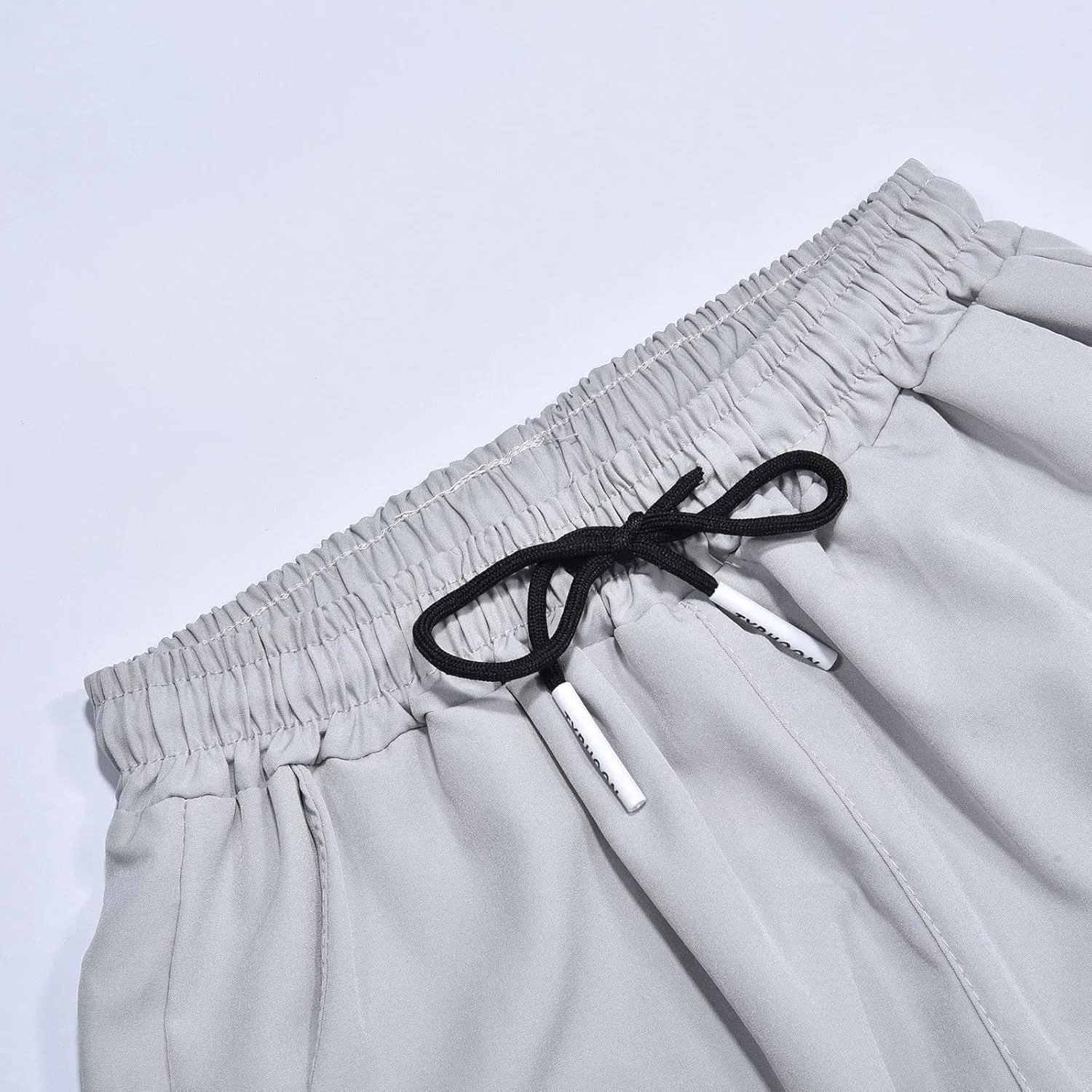 Men's Casual Slim Fit Pants, Stretch Golf Pants, Breathable Fabric, Elastic Waistband, Workout Training Tapered Trousers