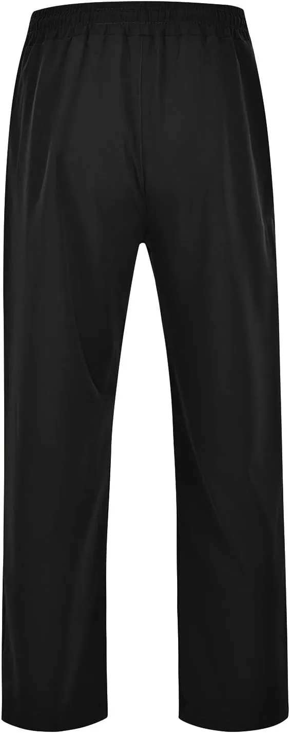 Mens Corduroy Pants Casual Cargo Pants, Drawstring Elastic Waist Baggy Tapered Jogger, Sweatpants with Pockets