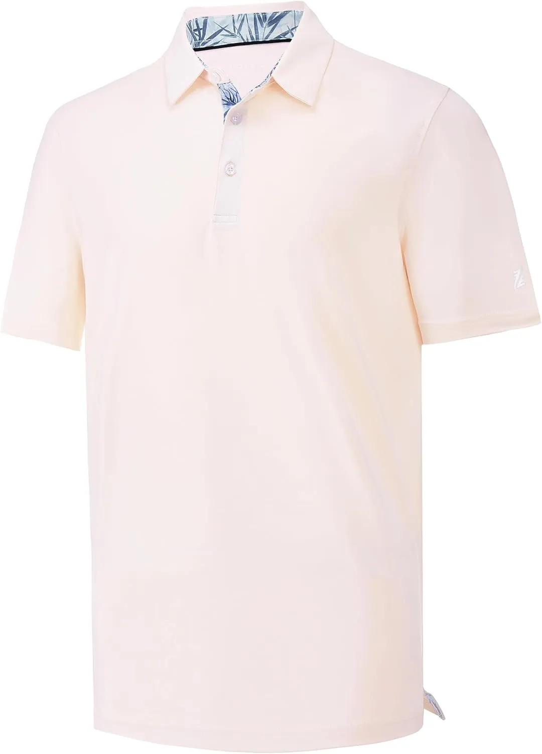 Mens Golf Polo Shirt Moisture Wicking Dry Fit Performance Sport Pin Striped Short Sleeve Golf Shirts for Men