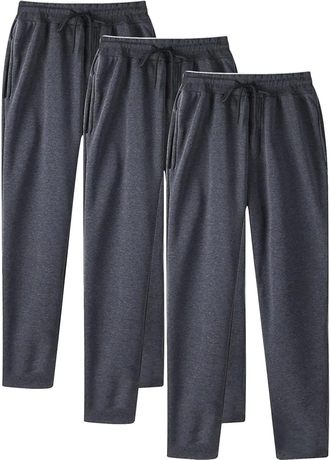 Mens Hip Hop Pants Casual Solid Color Track Cuff Lace Up Workout Pants with Pocket Pcs Pants for Man