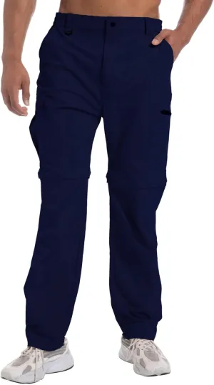 Mens Outdoor Hiking Pants Convertible Lightweight Water Resistant Quick Dry Zip Off Fishing Travel Camping Tactical Pants