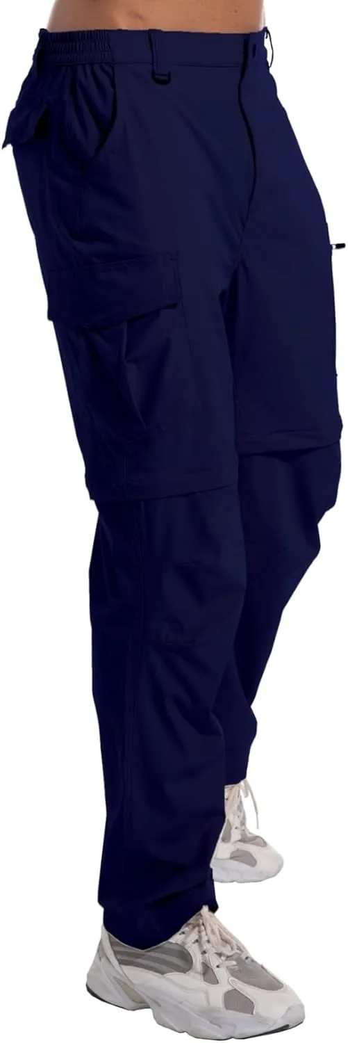 Mens Outdoor Hiking Pants Convertible Lightweight Water Resistant Quick Dry Zip Off Fishing Travel Camping Tactical Pants