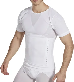 Mens Shapewear Tank Top Men's Body Shaper Compression Mesh Sleeveless Tank Tops Undershirt Chest Compression Shirt Plain