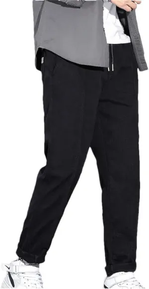 Men's Solid Harem Pants Korean Patch Pocket Cargo Pants Classic Men Thin Streetwear Trousers for