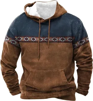 Mens Sweatshirts Winter Vintage Long Sleeve Hoodie Half Zipper Hooded Sweatshirt Top Workwear Multi Pocket Mf Shirt