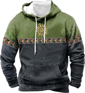 Mens Sweatshirts Winter Vintage Long Sleeve Hoodie Half Zipper Hooded Sweatshirt Top Workwear Multi Pocket Mf Shirt