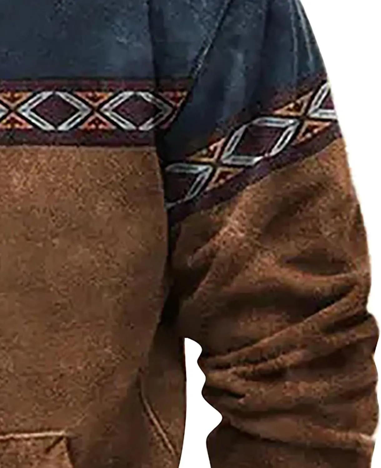 Mens Sweatshirts Winter Vintage Long Sleeve Hoodie Half Zipper Hooded Sweatshirt Top Workwear Multi Pocket Mf Shirt