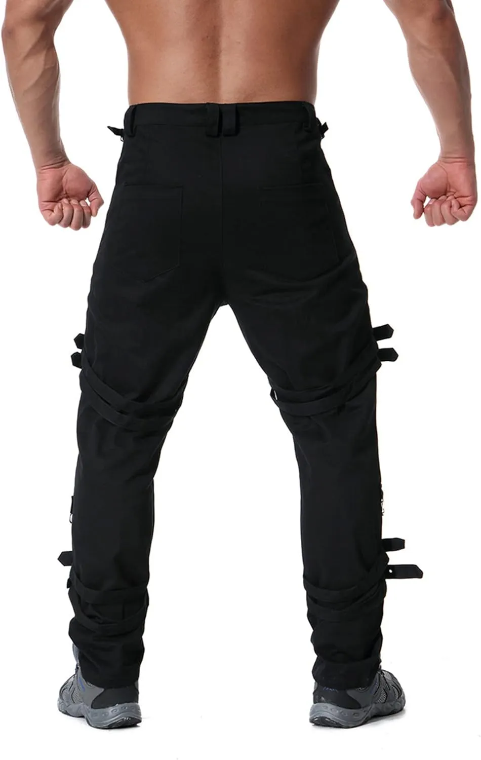 Men's Techwear Hiphop Streetwear Rock Punk Gothic Pants Sport Riding Casual Harem Track Cargo Pants