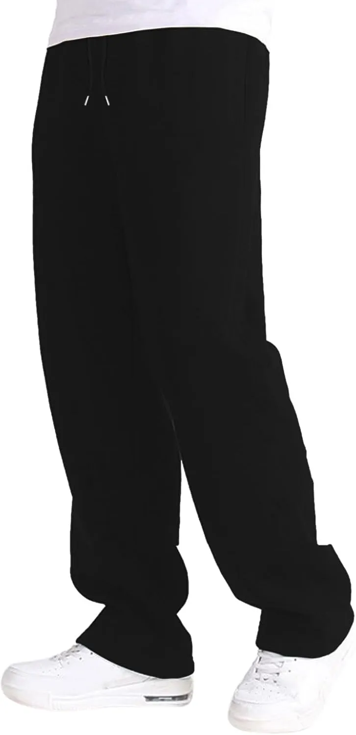 Men's Waffle Joggers, Lightweight Drawstring Casual Bottom Sweatpants, Straight Leg Slim Jogger Sweatpants with Pockets