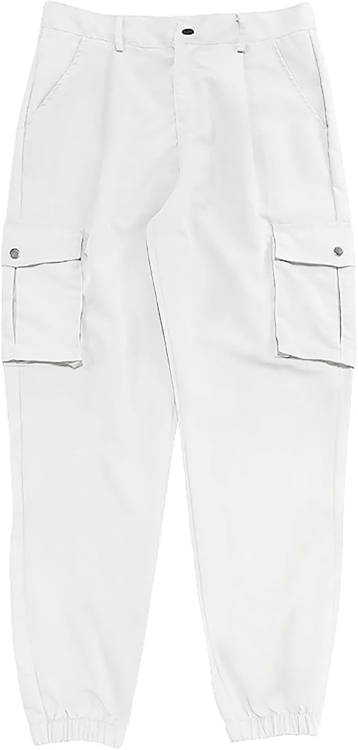 Mens Work Pants Slim Fit Cargo Pants for Men Tactical Tapered Trousers with Pocket Athletic Outdoor Joggers