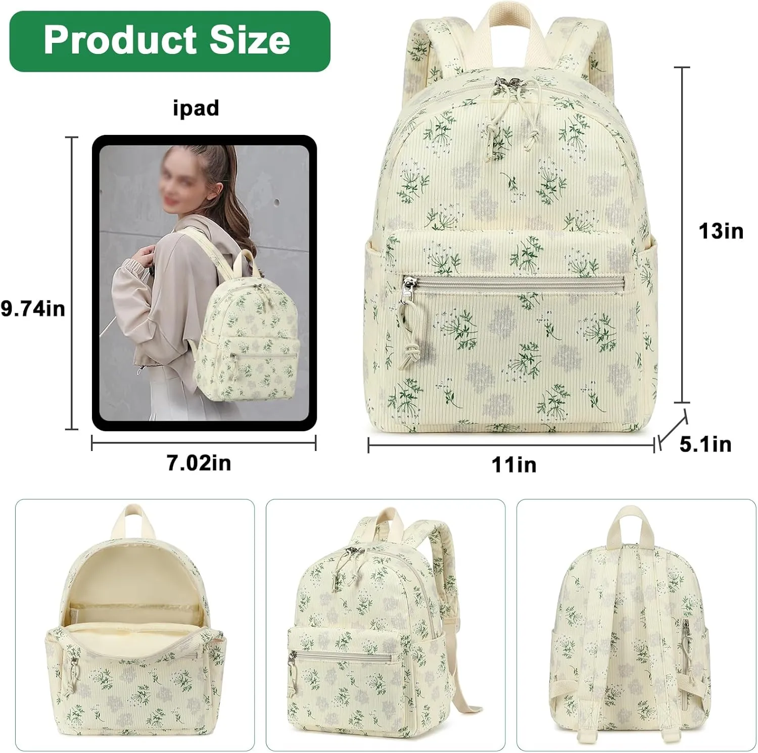 Mini Backpack Women Girls Water-resistant Small Backpack Purse Shoulder Bag for Womens Adult Kids School Travel
