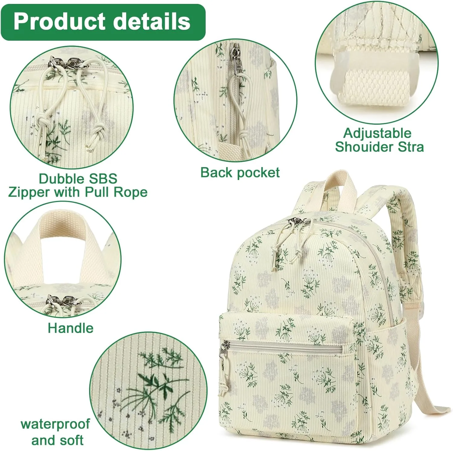 Mini Backpack Women Girls Water-resistant Small Backpack Purse Shoulder Bag for Womens Adult Kids School Travel