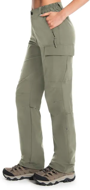 Moosehill Women's Hiking Pants Lightweight Quick Dry Water Resistant Cargo Travel Work Summer Pants for All Seasons