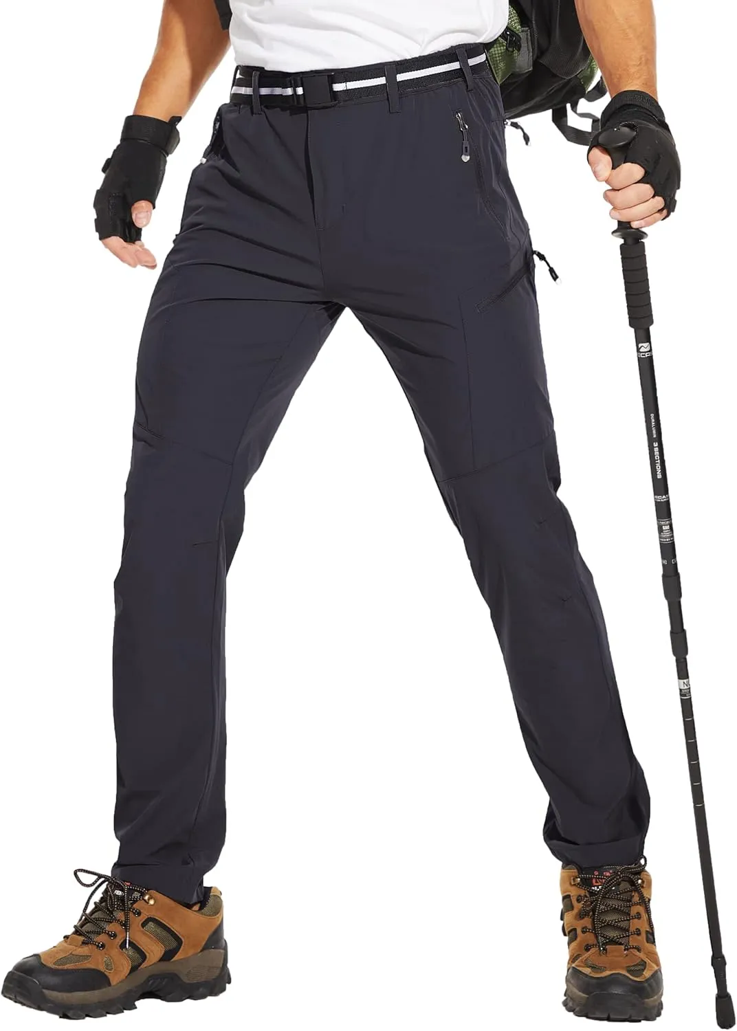 NATUVENIX Hiking Pants Men Lightweight Mens Travel Pants Stretchy Work Pants for Men Quick Dry Fishing Pants Outdoor