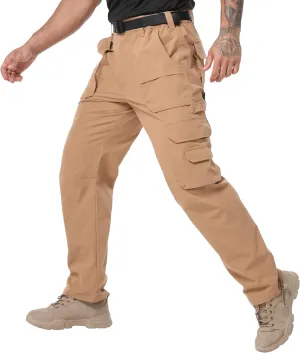 NATUVENIX Tactical Pants for Men Stretch, Ripstop Mens Work Pants Lightweight Hiking Cargo Pants Men Water Resistant