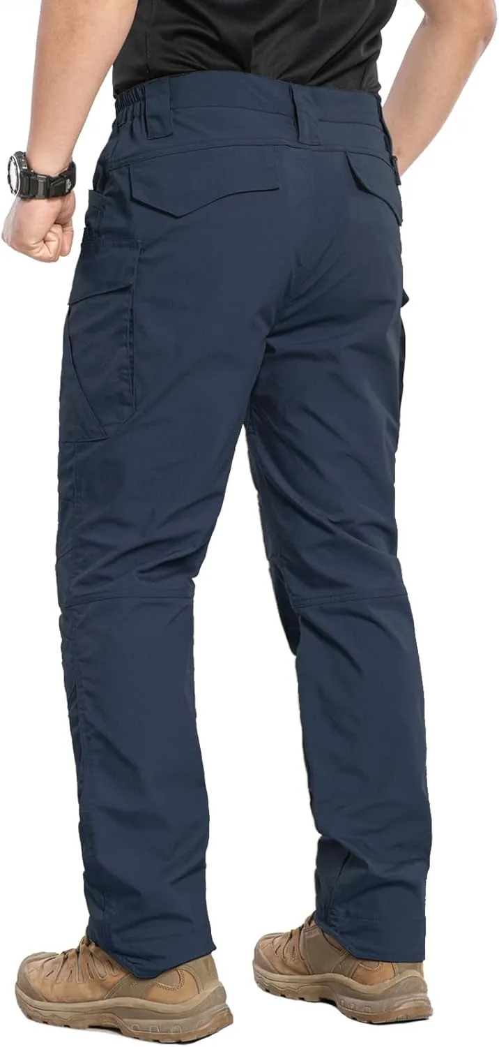 NAVEKULL Men's Flex Tactical Pants Ripstop Stretch Work Cargo Pants Water Resistant Outdoor EDC Hiking Pants