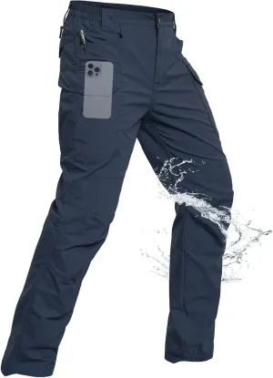 NAVEKULL Men's Flex Tactical Pants Ripstop Stretch Work Cargo Pants Water Resistant Outdoor EDC Hiking Pants