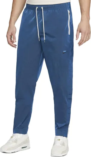 Nike Men's Sportswear Style Essentials Woven Unlined Tearaway Pants,DM6686-407 (as1, Alpha, l, Regular, Regular, Dark Marina Blue/Sail/Ice Silver/Dark Marina Blue, Large, Regular)