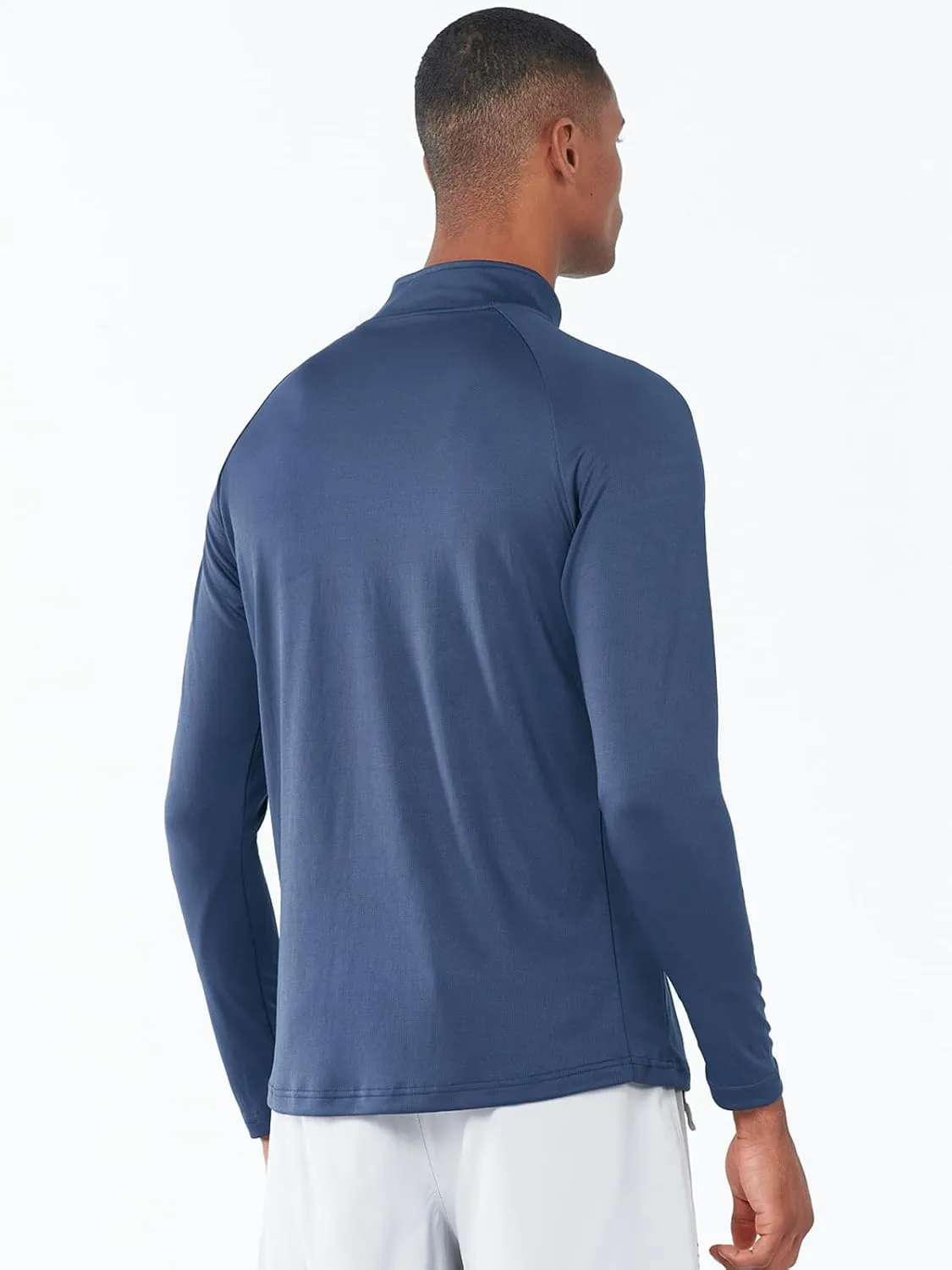 NORTHYARD Men's Running Shirt Long Sleeve Quarter Zip Pullover Moisture Wicking Quick Dry Athletic Workout Shirts