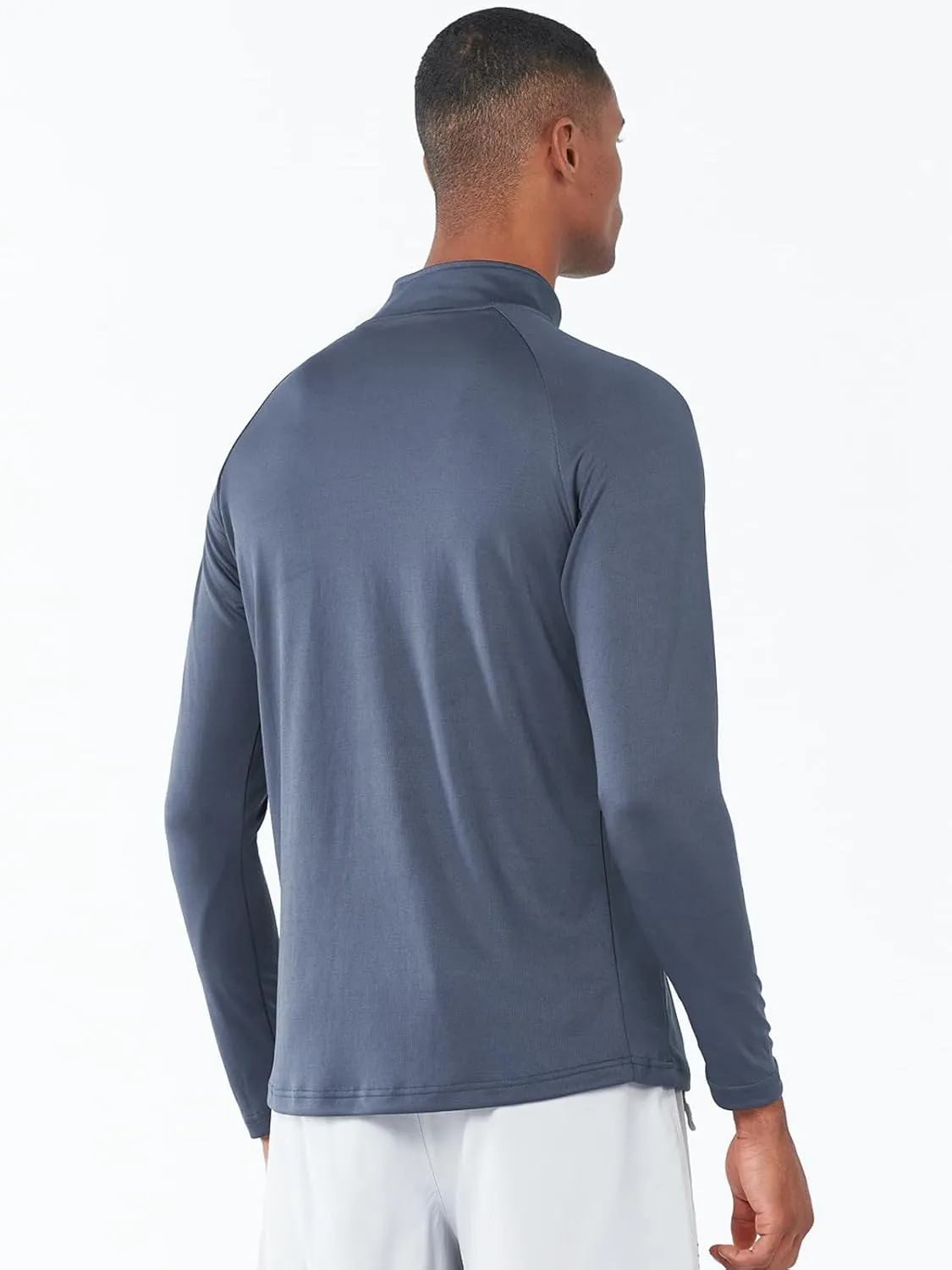 NORTHYARD Men's Running Shirt Long Sleeve Quarter Zip Pullover Moisture Wicking Quick Dry Athletic Workout Shirts