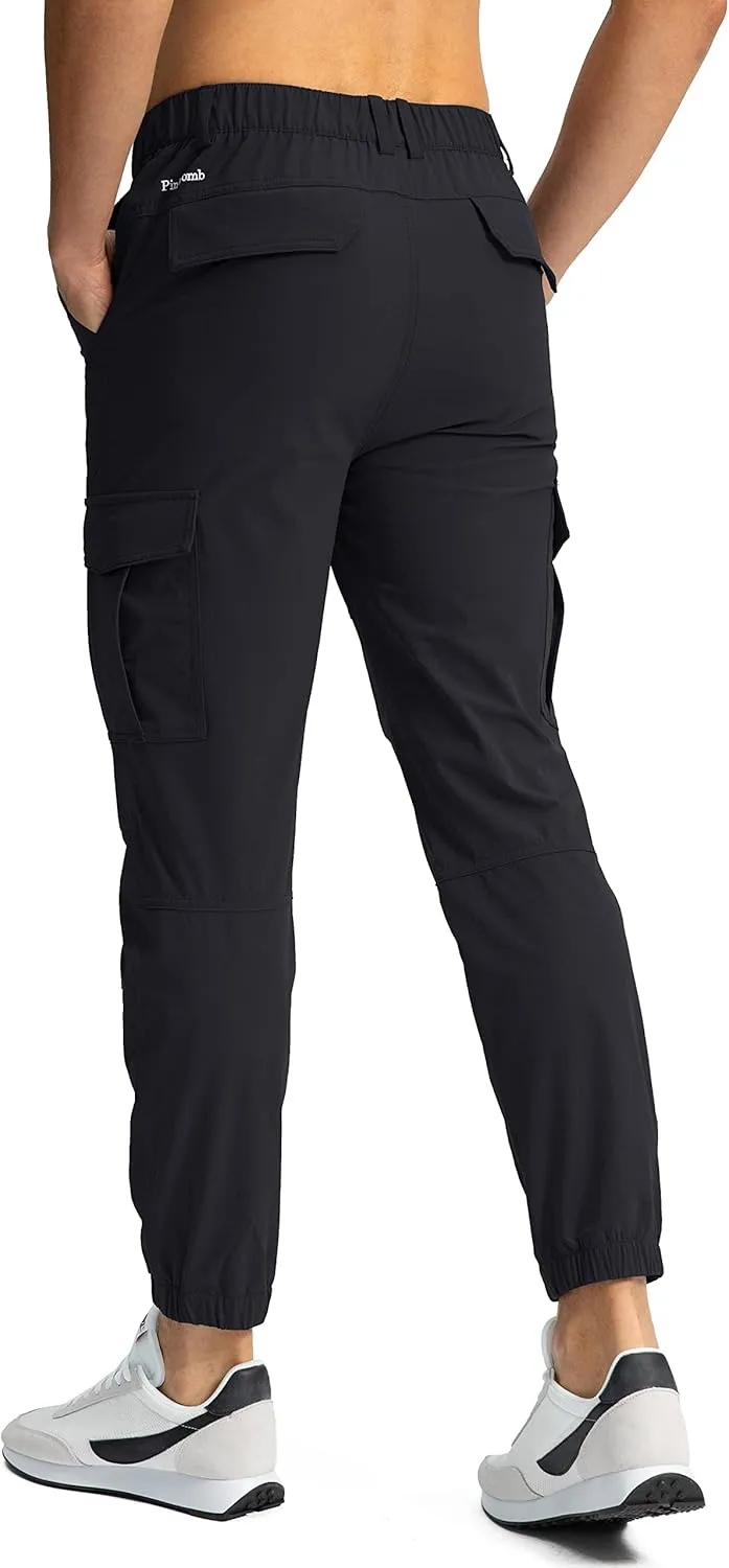Pinkbomb Men's Hiking Cargo Pants with 7 Pockets Slim Fit Stretch Joggers Golf Cargo Work Pants for Men