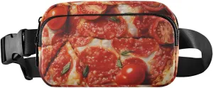 Pizza Fruit Fanny Pack for Travel Hiking Water Resistant Waist Pack Sling Bag Purse for Women Men