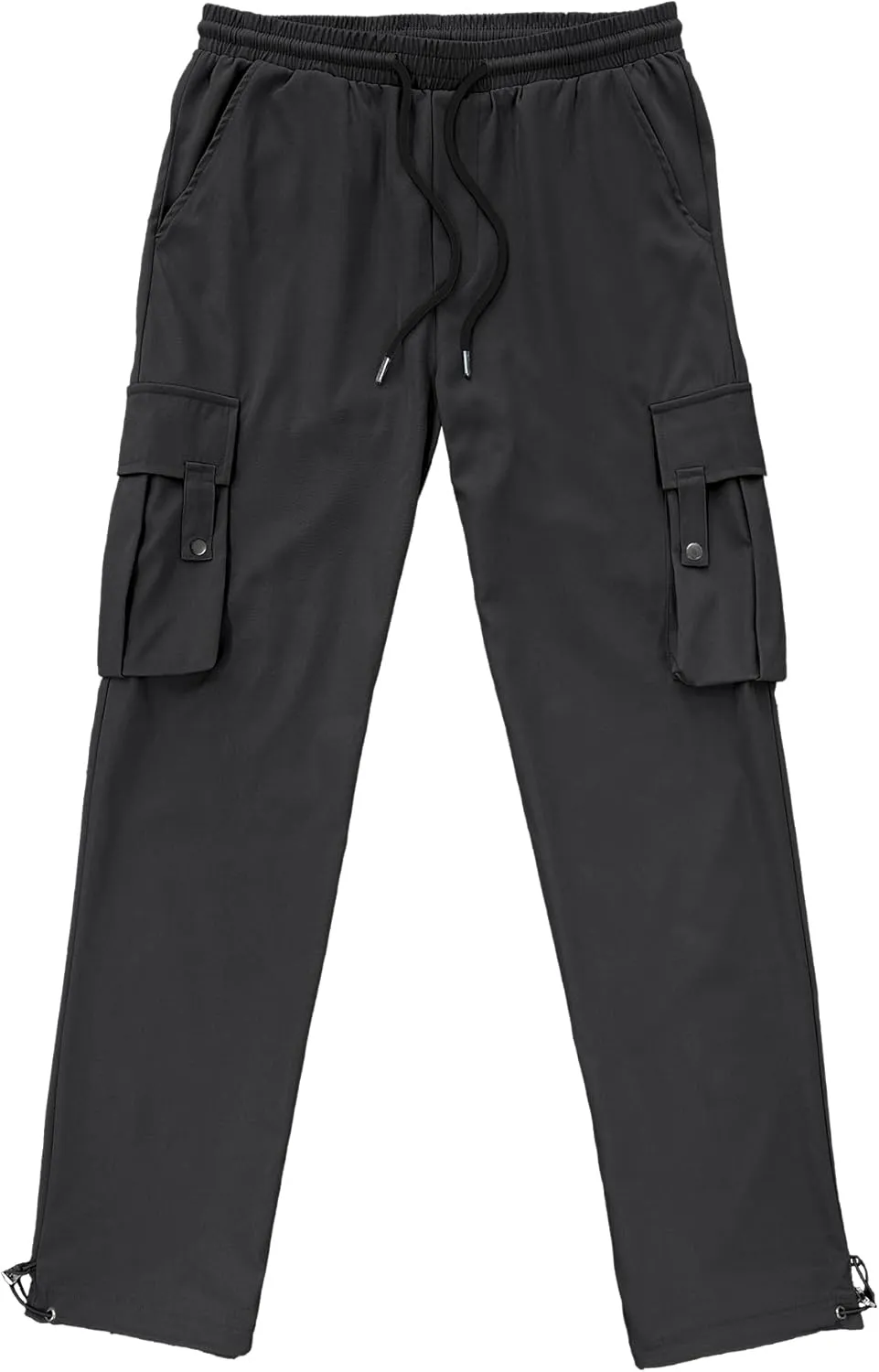 PLEPAN Men's Casual Cargo Pants Stretch Sweatpants Streetwear Trousers Hiking Drawstring Elastic Waist Workout Joggers