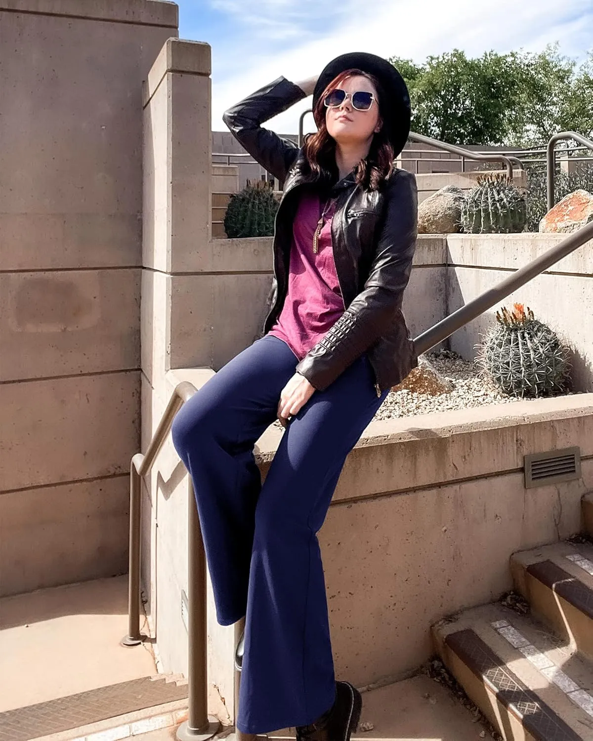Promover Wide Leg Pants Woman Yoga Pants with Pockets Stretch Loose Casual Lounge Sweatpants Petite/Regular/Tall