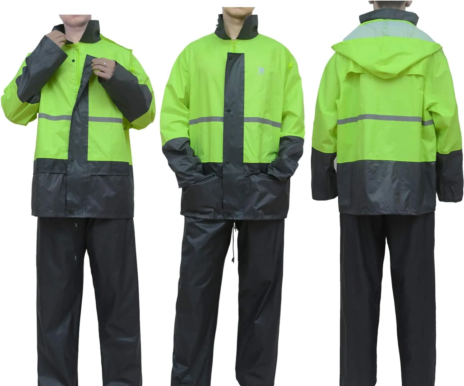 Rain Jacket Pants Suits for Men Women Waterproof Lightweight Rain Gear Coat Workwear