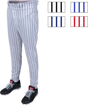Rawlings Men's Pro 150 Series Pinstripe Baseball Pant | Jogger Fit | Adult Sizes | Multiple Colors