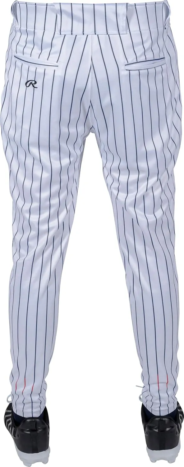 Rawlings Men's Pro 150 Series Pinstripe Baseball Pant | Jogger Fit | Adult Sizes | Multiple Colors