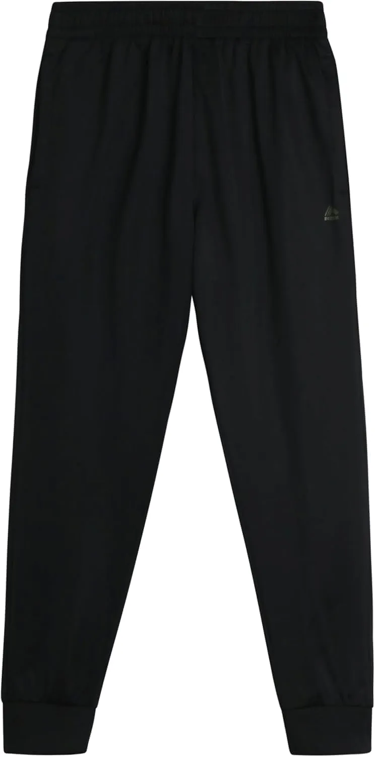 RBX Boys Sweatpants - 4 Pack Stretch Performance Tricot Activewear Boys Joggers Athletic Pants with Side Pockets (Size: 4-20)